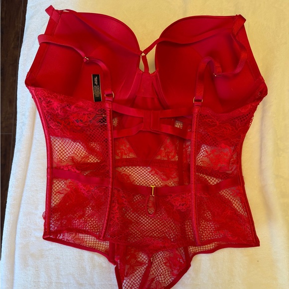 Victoria's Secret Red Lace Lingerie - Picture 2 of 9